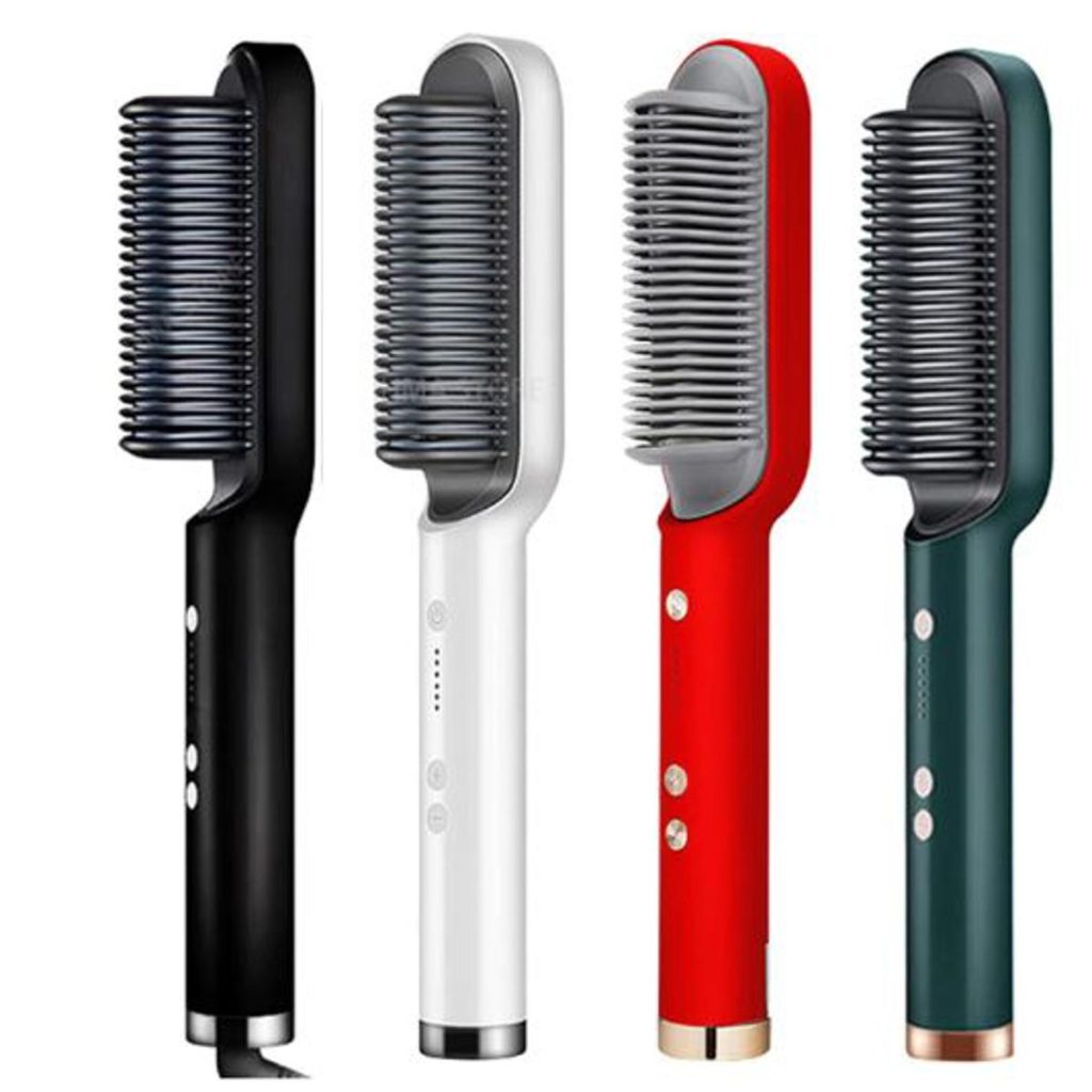 Ceramic Hair Brush – Fast Heating Comb Straightener