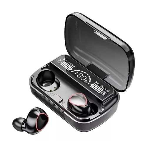 M10 Waterproof Earbuds – LED Display + Charging Case